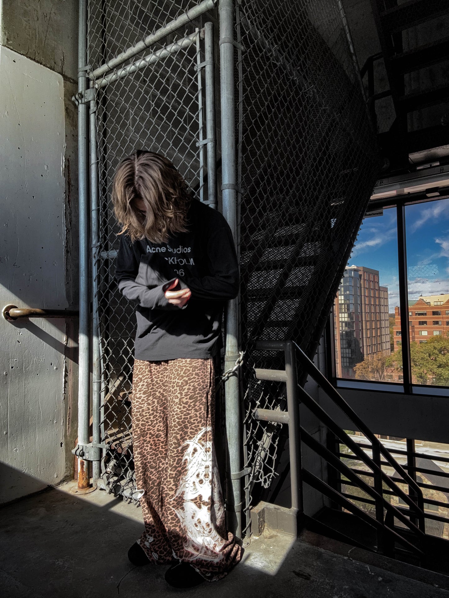 "DESTROYED" SWEATS CHEETAH