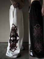"DESTROYED" SWEATS BLACK ASH