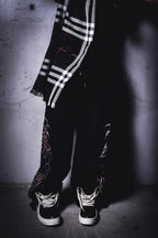 "DESTROYED" SWEATS BLACK ASH