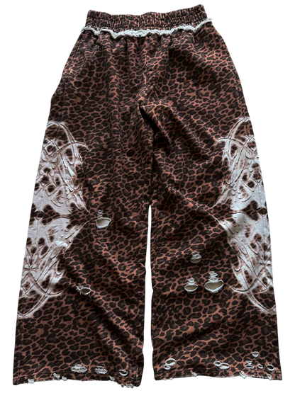 "DESTROYED" SWEATS CHEETAH