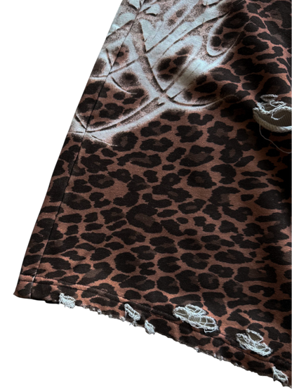 "DESTROYED" SWEATS CHEETAH